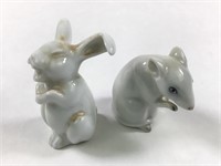 Small Rosenthal Happy Bunny & Small Mouse