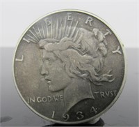 1934 Peace Dollar