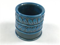 Italy Marked Blue Glaze Ceramic Cup