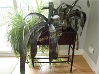 Antique Wicker Plant Stand