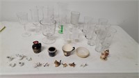 Porcelain Miniature animals & Glass