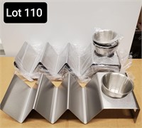 4 pc stainless taco holder