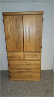 Oak Armoire Cabinet