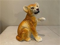 A Ceramic Model of a Lion Cub
