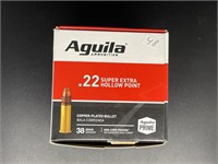 AGUILA .22 SUPER EXTRA HOLLOW POINT 500 ROUNDS