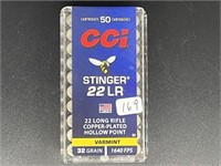 CCI STINGER 22 LR 50 ROUNDS