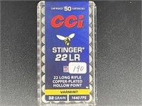 CCI STINGER 22 LR 50 ROUNDS