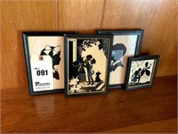 4 Small Silhouette Pictures