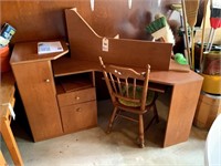 Corner Desk with Chair