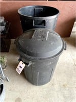 2 Rubbermaid Containers, 20 Gal & Larger