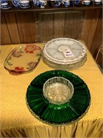 Relish Trays, Glass Serving Trays,