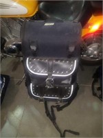 Motorcycle backpack with stuff for the Honda