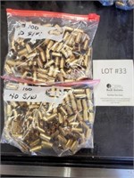 40 Caliber S&W Brass Approx. 200 Rounds