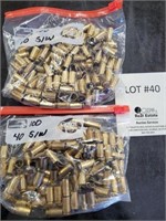 40 Caliber S&W Brass Approx. 200 Rounds