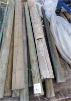 Approx. 11 Assorted Wood Posts