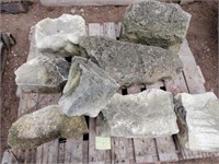 Pallet of Limestone Rocks from Building in Kansas