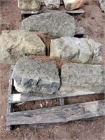 Pallet of Limestone Rocks from Building in Kansas
