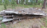 2 Stacks of Slabbed Aged Lumber
