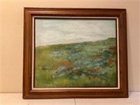 A Landscape Painting of a Meadow