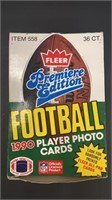 Fleer 1990 Premier Edt. Football cards unopened