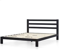 Arnav Metal Platform Bed Frame w/ Headboard, Queen