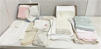Linens - tablecloths, doilies, napkins, ladies