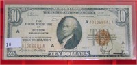 1929 $10. National Currency