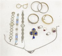 Jewelry including Bucherer Ladies' Watch; Faberge