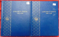 Lincoln Cents in Vintage Whitman Albums
