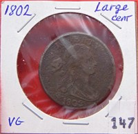 1802 Large Cent, VG