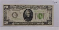 1928-B $20 Note, Phila. "Payable in Gold on Demand