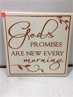 Wall Plaque Hanging
God’s Promises Are New Every