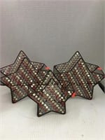 3pc. Wire Star Basket 2 larger, one smaller