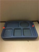 4pcs. Lunch Trays 
Blue Divided Lunch Trays