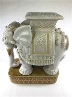 Asian Ceramic Elephant Plant Stand / Table 1of2
