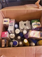 Box Lot of Misc Supplements & Cosmetics