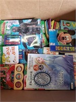 Box Lot of Children's Books & Activity Sets