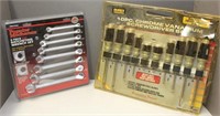 8 pc SAE ratcheting wrench set and
