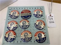 Stevenson For President Buttons