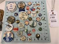 Assorted Political Vintage Buttons