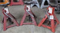 (3) 3 ton jack stands