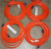 (4) NEW 50' heavy duty elec. ext. cords and 1 used