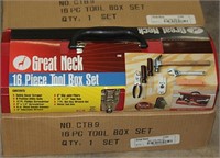 (2) Great Neck 16 pc Tool Box Sets, NIB