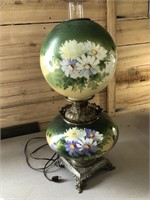 1890's Gone With The Wind Lamp With Aladdin Chimne