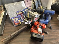 Power Tools- cordless Drills, Hedge Trimmers ..