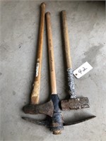Sledge Hammer ,Pick and AXE LOT