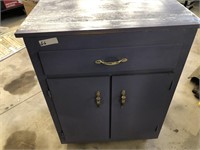 Painted Purple Utility Cabinet