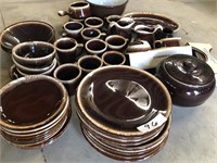 Brown Stoneware  Dishes McCoy