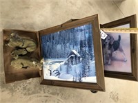 Framed Pictures , Hunting Vest, Deer Decorations
