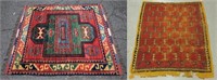 2 Afghan Turkman rugs.